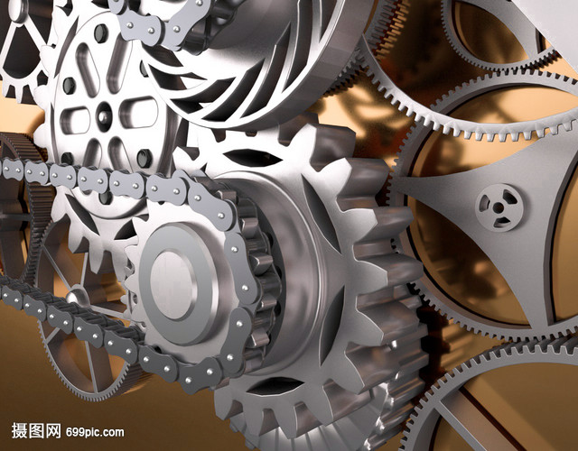 3D機械齒輪場景 精密咬合的工業(yè)美學